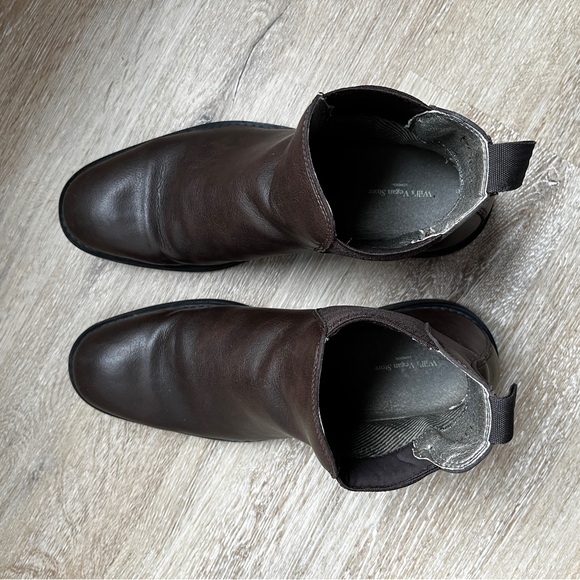Will’s Vegan Store Vegan Faux Leather Dark Brown Chelsea Boots Size 41 EU / 8 US - Picture 11 of 13